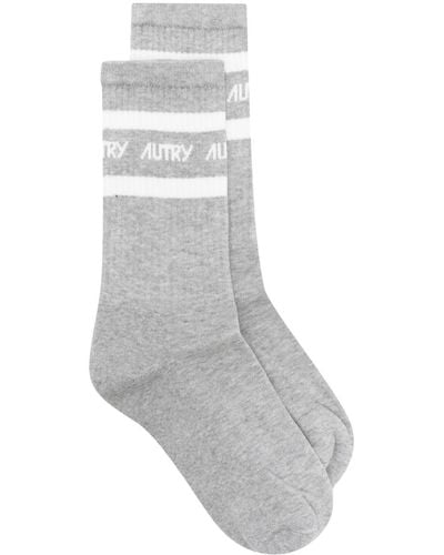 Autry Logo Socks - Gray