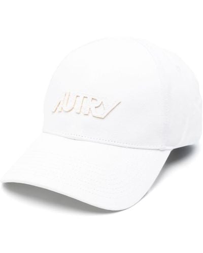 Autry Logo-Patch Cotton Hat - White