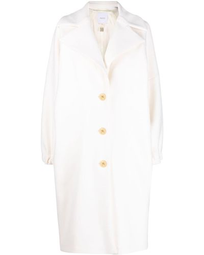 Patou Wool Blend Coat - White