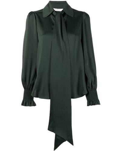 See By Chloé Pussy-bow Collar Blouse - Green