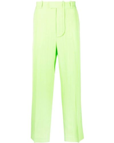 Jacquemus Le Pantalon Bacio Straight Suit Trousers - Green