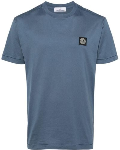 Stone Island T-shirt Logo - Blue