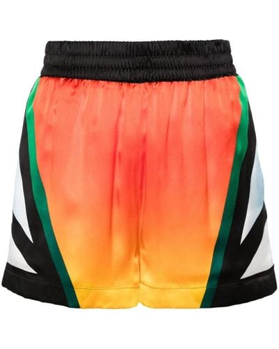Casablancabrand Silk Shorts - Orange