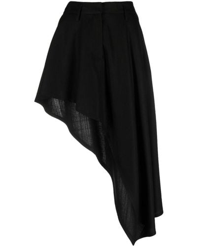 Stella McCartney Asymmetric High-waist Skirt - Black