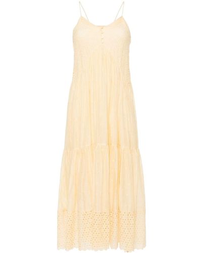 Isabel Marant Sabba Cotton Maxi Dress - Natural