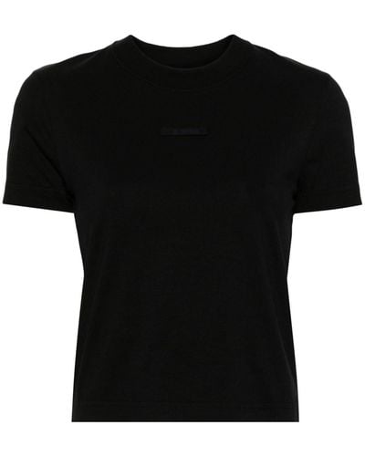 Jacquemus Cropped T-Shirt - Black