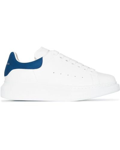 Alexander McQueen Oversized Leather Sneakers - White