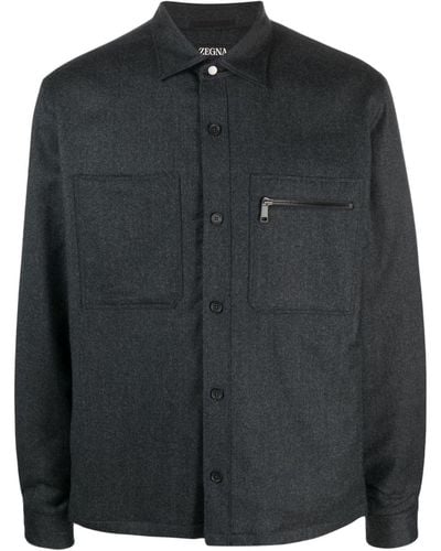 Zegna Jacket-shirt - Black