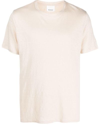Isabel Marant Short-sleeve Linen T-shirt - Natural