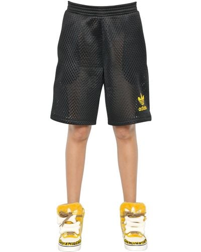 Jeremy Scott for adidas Neoprene Mesh Shorts - Black