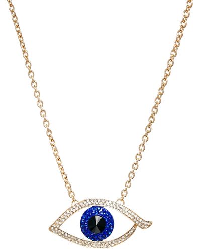 ALDO Aseacia Evil Eye Long Pendant Necklace - Blue