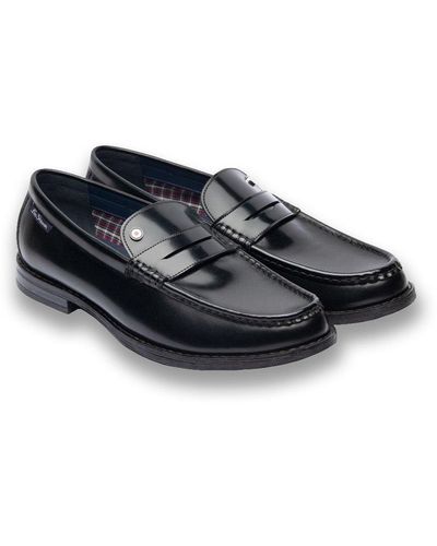Ben Sherman Fulford Leather Snaffle Loafer - Black