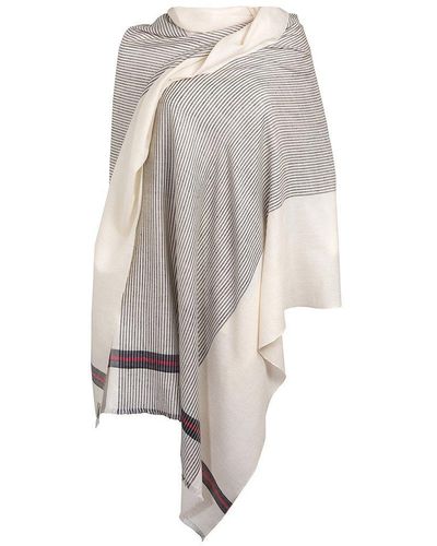 Pure Luxuries 'pixel' Cashmere & Merino Wool Throw - White