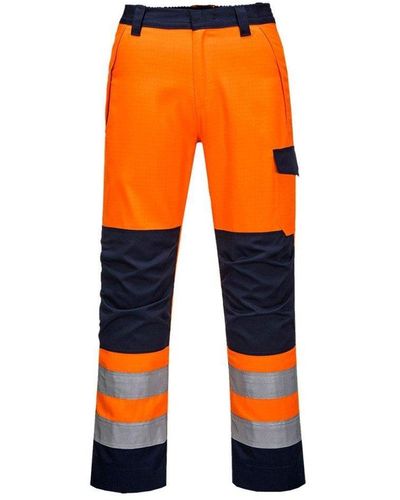 Portwest Modaflame Safety Work Trousers - Orange