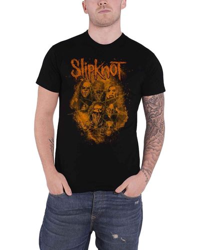 Slipknot We Are Not Your Kind Orange T Shirt - Black