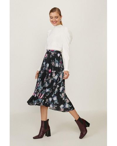 Coast Floral Midi Skirt - Natural