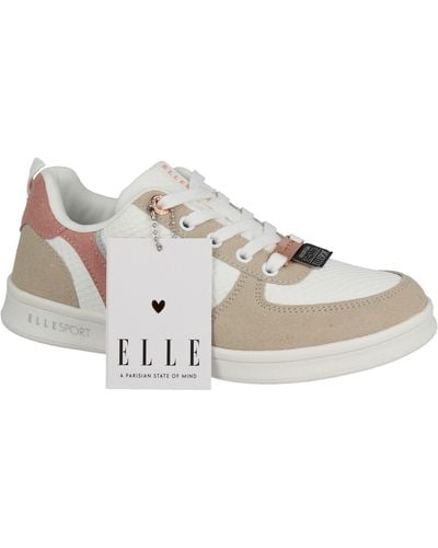 ELLE Sport Casual Lace Up Trainer - White