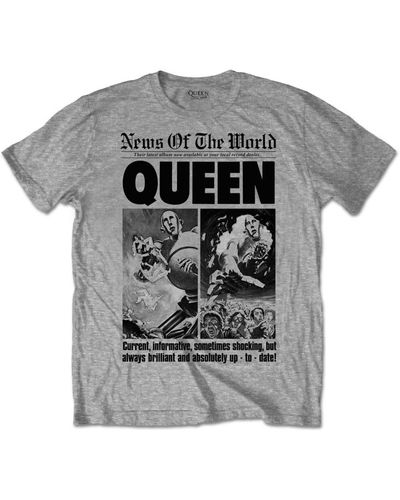 Queen News Of The World T-shirt - Grey