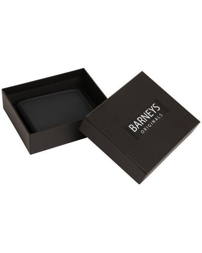 Barneys Originals Gift Boxed Real Leather Wallet - Black