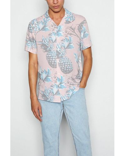 Red Herring Pineapple Shirt - Blue