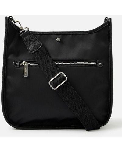 Accessorize 'maci' Messenger Bag - Black