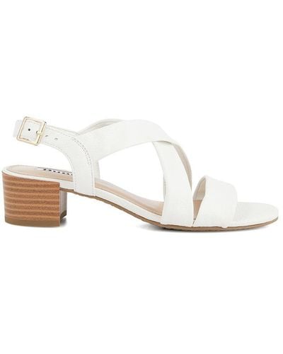 Dune 'jerri' Leather Sandals - White