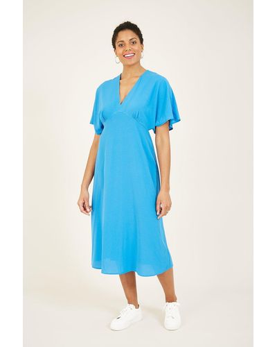Yumi' Kimono 'jada' Midi Dress - Blue