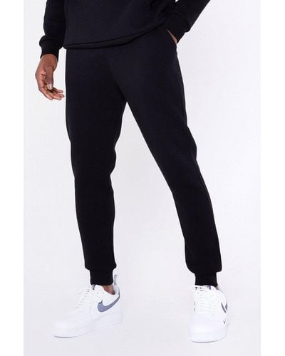 Jameson Carter 'apex' Cotton Blend Loose Joggers With Cuffs - Blue