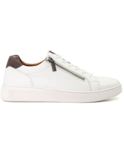 Dune 'tribute' Leather Trainers - White