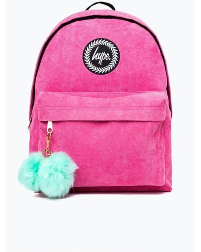 Hype Pink Corduroy Backpack