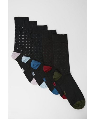 Burton 5 Pack Mini Spots Socks - Black