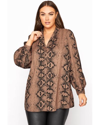 Yours Long Sleeve Shirt - Brown