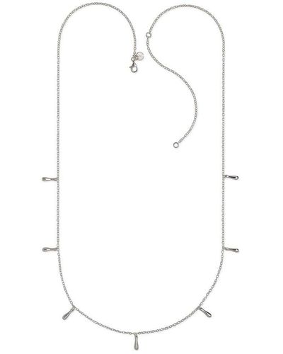 Lucy Quartermaine 7 Drop Necklace 28" Or 32" - White