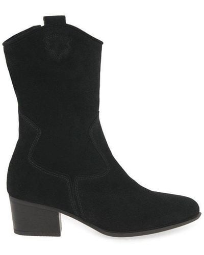 Gabor 'kirsten' Calf Length Boots - Black