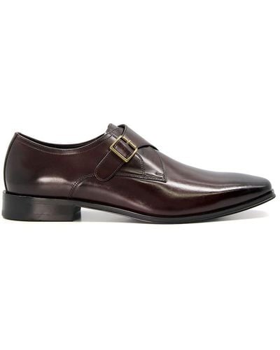Dune 'stevie' Leather Monk Straps - Brown