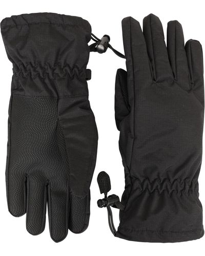 Mountain Warehouse Classic Glove Waterproof Winter Warm Gloves - Black
