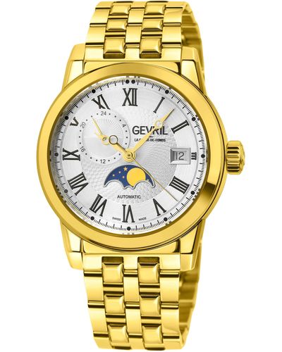Gevril Madison Swiss Automatic Watch - Metallic