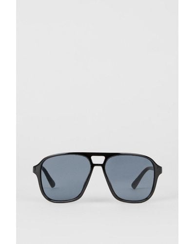 Burton Retro Aviator Frame Sunglasses - Blue