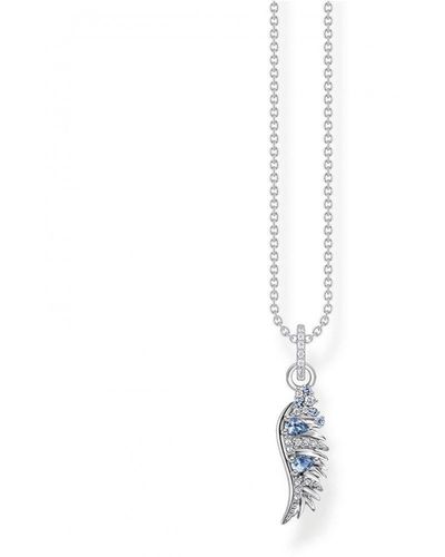 THOMAS SABO Jewellery Rising Phoenix Sterling Silver Necklace Ke2168-644-1-l45v - Metallic