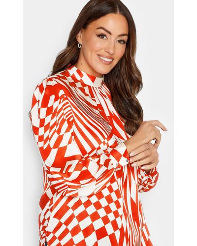 M&CO. Satin Blouse - Red