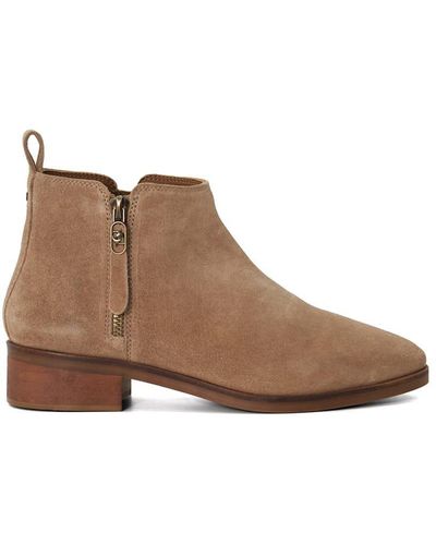 Dune 'progress' Suede Ankle Boots - Brown