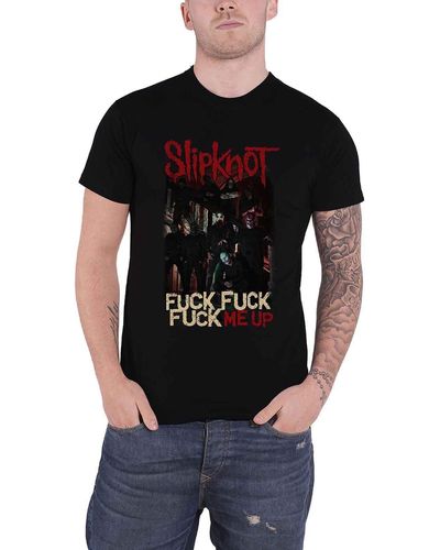 Slipknot F*ck F*ck F*ck Me Up T Shirt - Black
