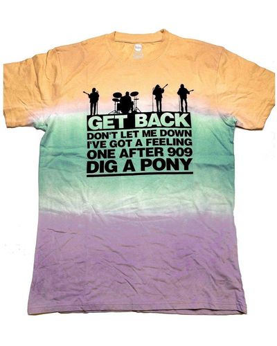 The Beatles Get Back Gradient Dip Dye T-shirt - Multicolour