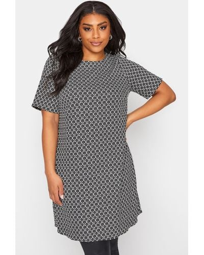 Yours Tunic Dress - Grey