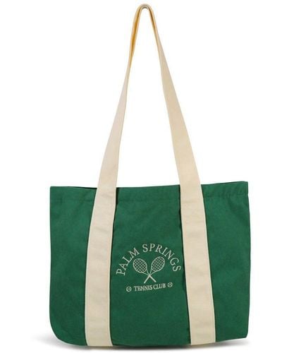 My Accessories London Palm Springs Oversized Tote Bag - Green