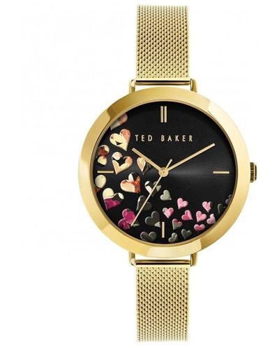 Ted Baker Ammy Hearts Stainless Steel Fashion Analogue Watch - Bkpamf109uo - Black
