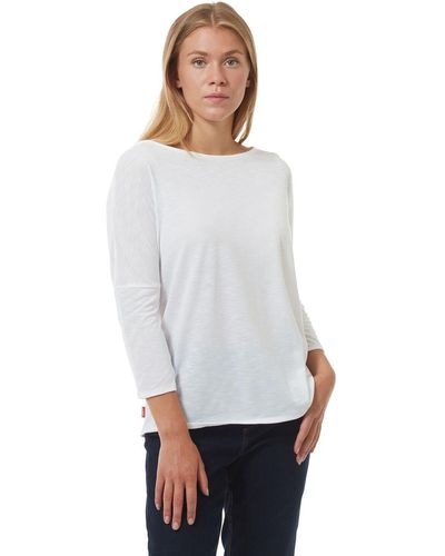 Craghoppers 'nosilife Shelby' Long Sleeved Jersey T-shirt - White