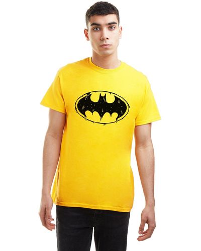 Dc Comics Batman Slime Logo T-shirt - Yellow