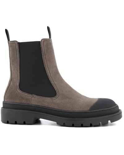Dune 'cloudy' Suede Chelsea Boots - Black