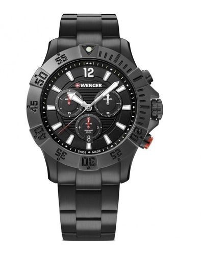 Wenger Seaforce Chrono Plated Stainless Steel Classic Watch - 010643121 - Black